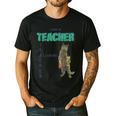 I Am A Teacher Alcoholic Cat Beer Feline Men Women Men's Casual T-Shirt Black