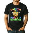Teacher Back To School Color In Kindness Crayon Pencil Men's Casual T-Shirt Black