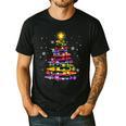 Teacher Crayon Christmas Tree Lights Student School Xmas Men's Casual T-Shirt Black Teacher Crayon Christmas Tree Lights Student School Xmas Men's Casual T-Shirt Black