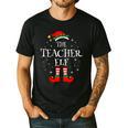 The Teacher Elf Christmas Family Matching Group Xmas Men's Casual T-Shirt Black The Teacher Elf Christmas Family Matching Group Xmas Men's Casual T-Shirt Black