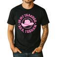 In My Teacher Era Yeehaw Pink Teacher Western Cowgirl Men's Casual T-Shirt Black In My Teacher Era Yeehaw Pink Teacher Western Cowgirl Men's Casual T-Shirt Black
