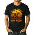 Teacher Halloween All English Teachers Love Brains Men's Casual T-Shirt Black