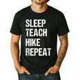 Teacher Hiking Shirt Teaching Hiker T Shirt Men's Casual T-Shirt Black