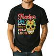 Teacher Life Got Me Feeling Un Poco Loco Men's Casual T-Shirt Black