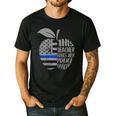 This Teacher Loves Her Police Officer Wife Saying Men's Casual T-Shirt Black