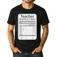 Teacher Nutrition Facts Teachers Nutritional Fact Men's Casual T-Shirt Black Teacher Nutrition Facts Teachers Nutritional Fact Men's Casual T-Shirt Black