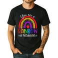 Teacher You Are a Rainbow Of Possibilities Funny Men's Casual T-Shirt Black