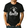 Teacher Skeleton Messy Bun I'Ll Just Wait Until Its Quiet Men's Casual T-Shirt Black