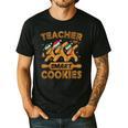 Teacher Of Smart Cookies Gingerbread Christmas Teacher Men's Casual T-Shirt Black Teacher Of Smart Cookies Gingerbread Christmas Teacher Men's Casual T-Shirt Black