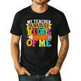 My Teacher Survived 100 Days Of Me 100th Day Of School Kids Men's Casual T-Shirt Black My Teacher Survived 100 Days Of Me 100th Day Of School Kids Men's Casual T-Shirt Black