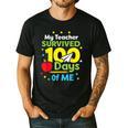 My Teacher Survived 100 Days Of Me Men's Casual T-Shirt Black