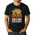 Teacher All Teachers Love Brains Halloween Men's Casual T-Shirt Black Teacher All Teachers Love Brains Halloween Men's Casual T-Shirt Black