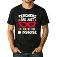 Teachers Are Just Superheroes In Disguise School Men's Casual T-Shirt Black