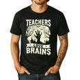 Teachers Love Brains Halloween Costume Boo Trick Teach Men's Casual T-Shirt Black
