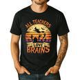 All Teachers Love Brains Halloween Teacher Men's Casual T-Shirt Black All Teachers Love Brains Halloween Teacher Men's Casual T-Shirt Black