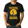Teachers Love Brains Shirt Men Women Halloween Teacher Men's Casual T-Shirt Black Teachers Love Brains Shirt Men Women Halloween Teacher Men's Casual T-Shirt Black