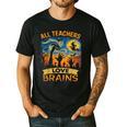 All Teachers Love Brains Shirt Teacher Halloween Tee Men's Casual T-Shirt Black All Teachers Love Brains Shirt Teacher Halloween Tee Men's Casual T-Shirt Black