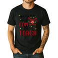 Teachers Oh What Fun It Is To Teach Cute Red Plaid Reindeer Men's Casual T-Shirt Black Teachers Oh What Fun It Is To Teach Cute Red Plaid Reindeer Men's Casual T-Shirt Black