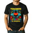 Teachers Are Superheroes – Fun Appreciation Men's Casual T-Shirt Black