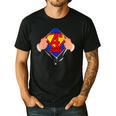 Teachers Are Superheroes 4th Grade Super Teacher Staff Men Women Men's Casual T-Shirt Black