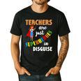 Teachers Are Superheroes Graduation School Teachers Men's Casual T-Shirt Black