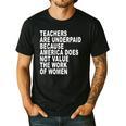 Teachers Are Underpaid Because America Does Not Value Men Women Men's Casual T-Shirt Black Teachers Are Underpaid Because America Does Not Value Men Women Men's Casual T-Shirt Black