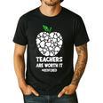 Teachers Are Worth It Red For Ed Men's Casual T-Shirt Black Teachers Are Worth It Red For Ed Men's Casual T-Shirt Black
