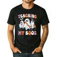 Teaching My Boos Teacher Cute Ghost Teacher Halloween Men's Casual T-Shirt Black Teaching My Boos Teacher Cute Ghost Teacher Halloween Men's Casual T-Shirt Black