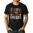 Teaching My Favorite Superheros Men Women SPED Teacher Men's Casual T-Shirt Black Teaching My Favorite Superheros Men Women SPED Teacher Men's Casual T-Shirt Black