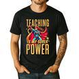 Teaching Is My Super Power Superhero Teacher Men's Casual T-Shirt Black Teaching Is My Super Power Superhero Teacher Men's Casual T-Shirt Black