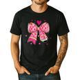 Teaching Is A Work Of Heart Pencil Bow Teacher Valentine Men's Casual T-Shirt Black