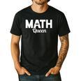 TeeArt Math Mathematics Queen Math Teacher Men's Casual T-Shirt Black