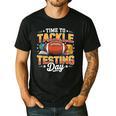 Test Day State Football Tackle Testing Day Sports Teacher Men's Casual T-Shirt Black