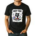 Test Day Stressed Cat Teacher Student Kids Testing Day Men's Casual T-Shirt Black Test Day Stressed Cat Teacher Student Kids Testing Day Men's Casual T-Shirt Black
