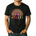 TGIF Teacher Appreciation Alphabet Thank God It's Friday For Men Women Girls Kids Men's Casual T-Shirt Black