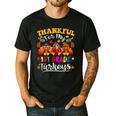 Thankful For My 1st Grade Turkeys Thanksgiving Teacher Fall Men's Casual T-Shirt Black