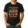 Thankful For My 3rd Grade Turkeys Thanksgiving Teacher Kids Men's Casual T-Shirt Black Thankful For My 3rd Grade Turkeys Thanksgiving Teacher Kids Men's Casual T-Shirt Black