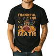 Thankful Math Turkey Teacher Happy Thanksgiving Men's Casual T-Shirt Black Thankful Math Turkey Teacher Happy Thanksgiving Men's Casual T-Shirt Black