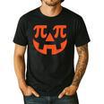 Thanksgiving Math Teacher Pumpkin Pi Pie Math Costume Men's Casual T-Shirt Black