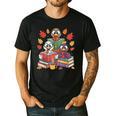 Thanksgiving Teacher Books Turkey Reading Book Men's Casual T-Shirt Black