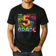 Tie Dye 5th Grade Typography Team Fifth Grade Teacher For Men Women Girls Kids Men's Casual T-Shirt Black