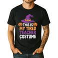 This Is My Tired Teacher Costume Halloween Men's Casual T-Shirt Black This Is My Tired Teacher Costume Halloween Men's Casual T-Shirt Black