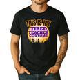 This Is My Tired Teacher Costume Halloween Teachers Men's Casual T-Shirt Black This Is My Tired Teacher Costume Halloween Teachers Men's Casual T-Shirt Black