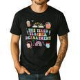 The Tired Teachers Department Retro Groovy Back To School Men's Casual T-Shirt Black The Tired Teachers Department Retro Groovy Back To School Men's Casual T-Shirt Black