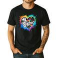 TK Teacher Transitional Kindergarten Heart Back To School Men's Casual T-Shirt Black