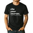History Teacher Cite Your Sources Men's Casual T-Shirt Black History Teacher Cite Your Sources Men's Casual T-Shirt Black