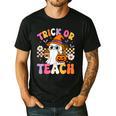 Trick Or Teach Cute Ghost Coffee Pumpkins Halloween Teacher Men's Casual T-Shirt Black Trick Or Teach Cute Ghost Coffee Pumpkins Halloween Teacher Men's Casual T-Shirt Black