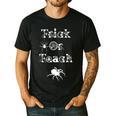Trick Or Teach Halloween Teacher Shirt Teaching Spider Tee For Men Women Kids Men's Casual T-Shirt Black