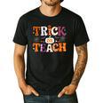 Trick Or Teach Teacher Halloween Costume Men Women Men's Casual T-Shirt Black