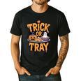 Trick Or Tray Halloween Cafeteria Teacher School Men's Casual T-Shirt Black Trick Or Tray Halloween Cafeteria Teacher School Men's Casual T-Shirt Black